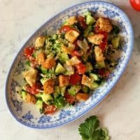 Salade de quinoa aux croûtons
