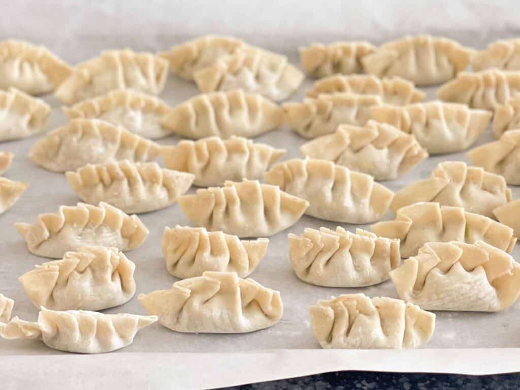 Dumplings pliés