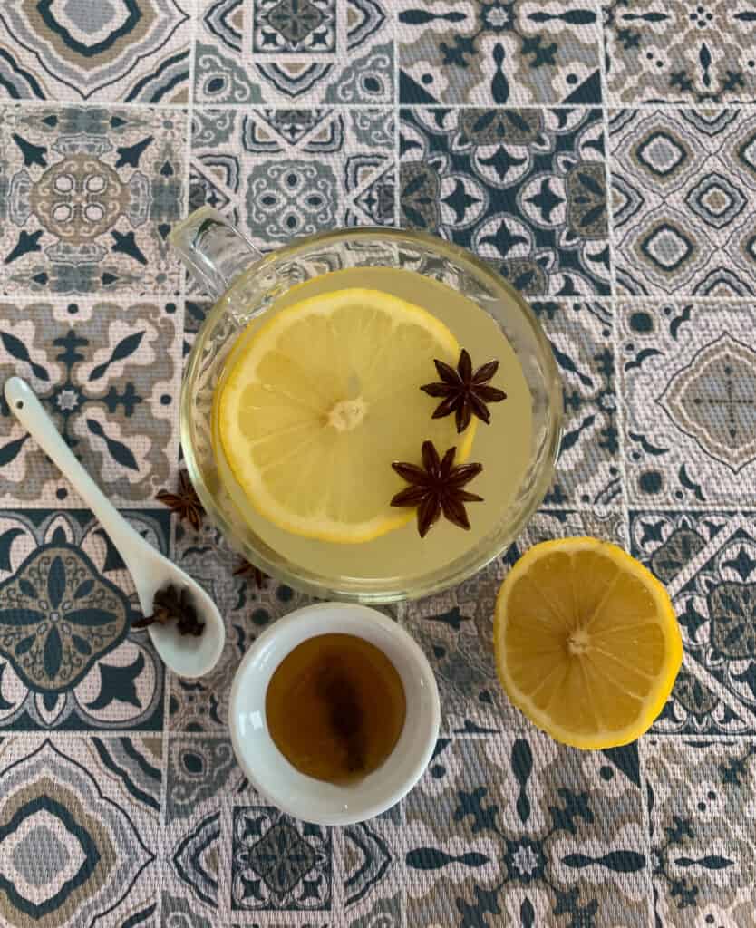 Les ingrédients du grog miel et citron