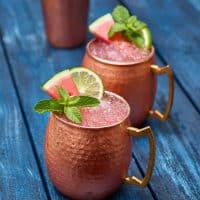 Moscow mule au melon d'eau