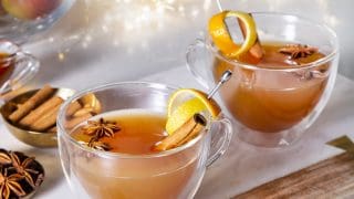 Cocktail chaud pommes et épices