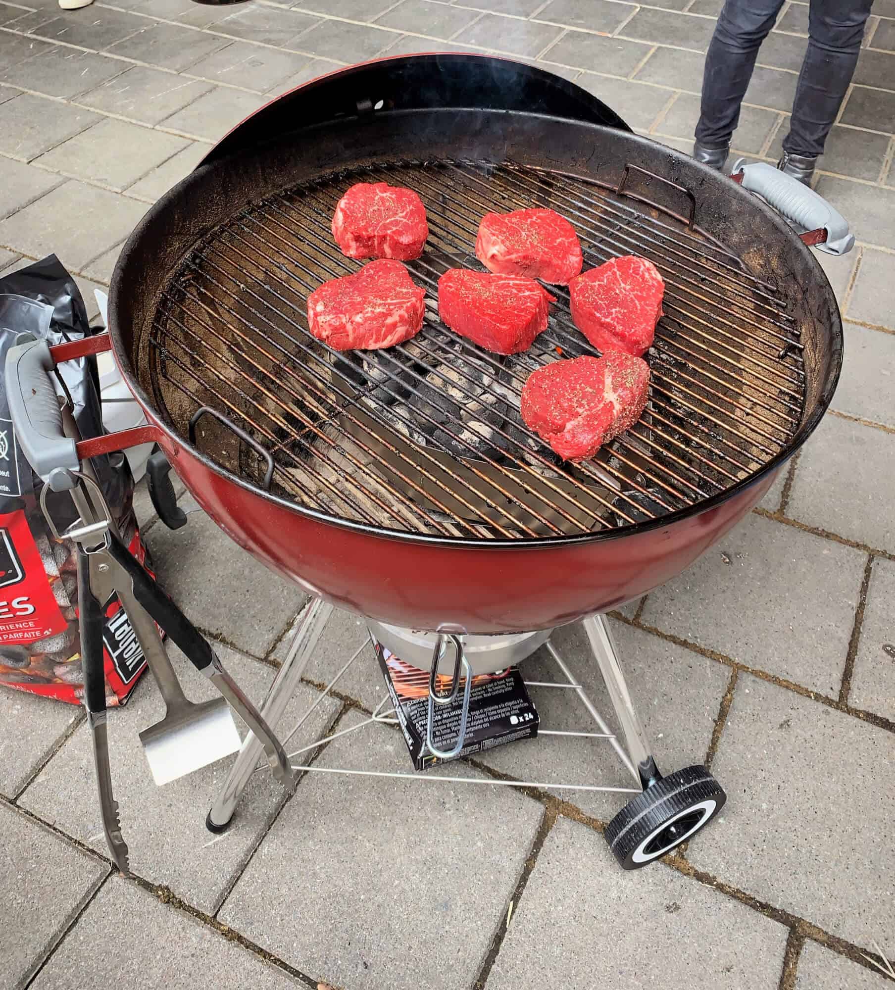 Meat on the BBQ