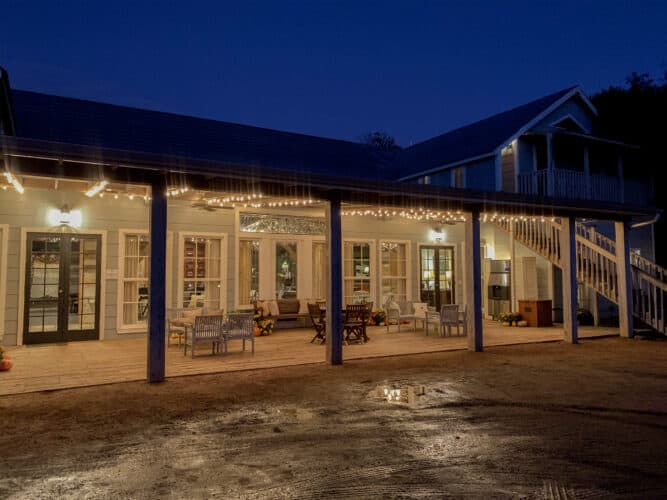 Le bâtiment principal du Hoffman Haus à Fredericksburg Texas