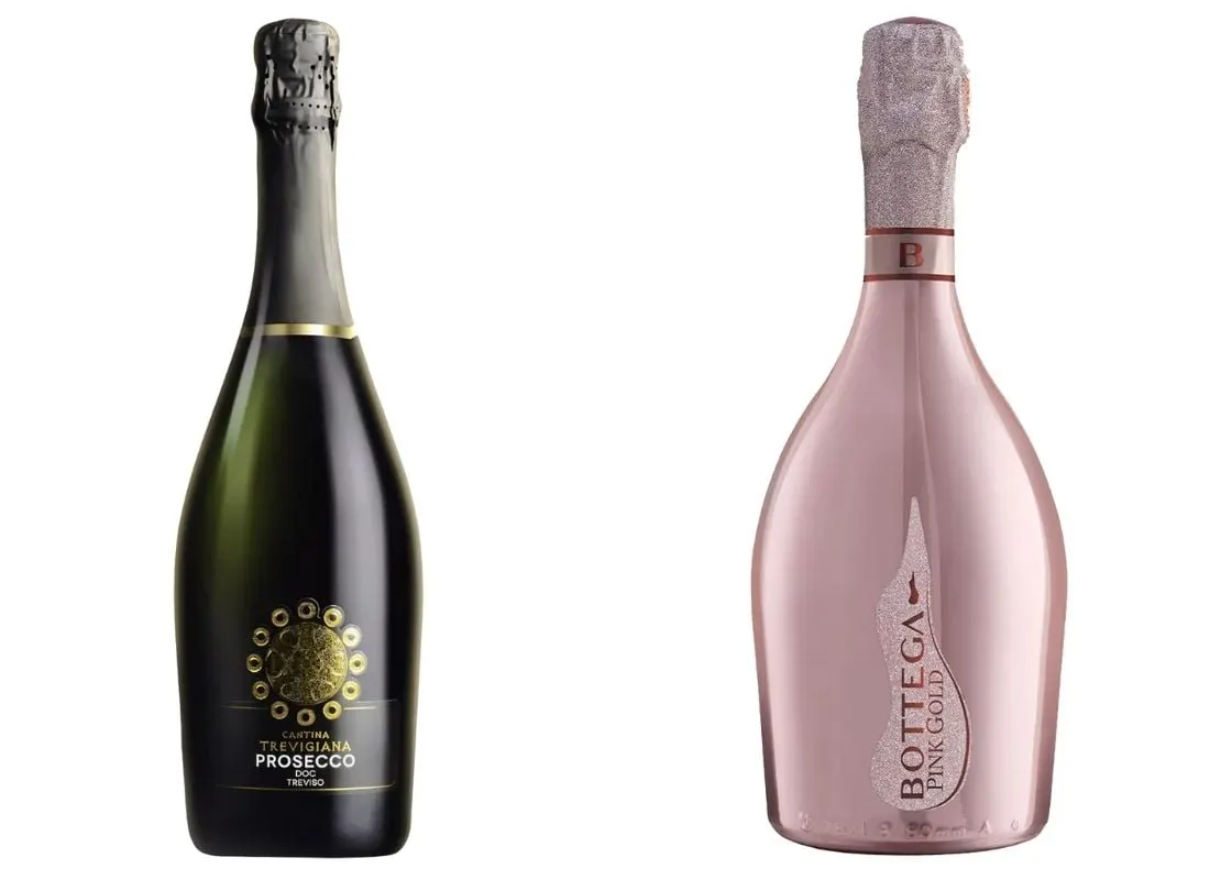 Cantina Trevigiana Prosecco Extra Dry and Bottega Pink Gold Prosecco 2024