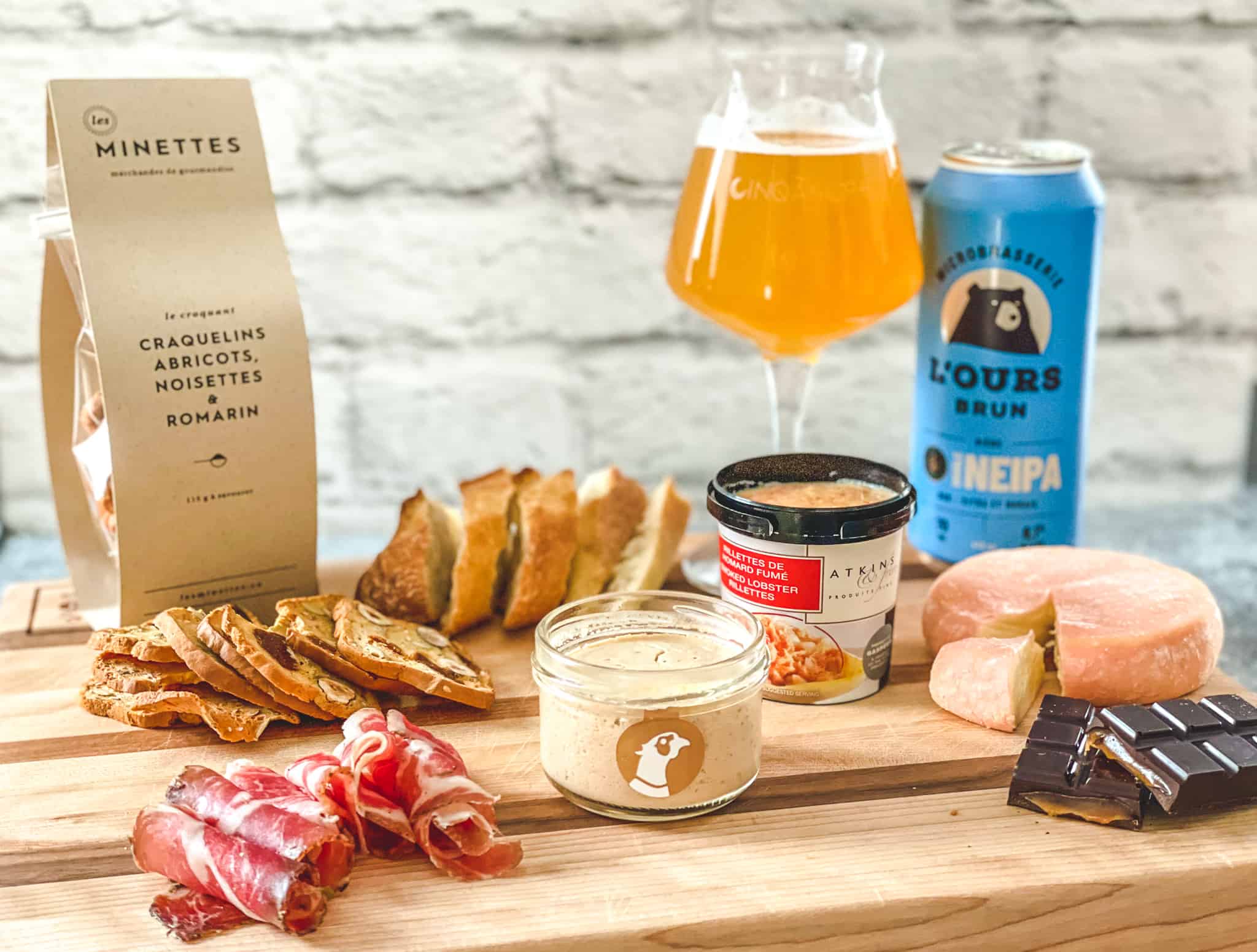 Les produits de la boutique CinqàSept, parfait pour l'apéro