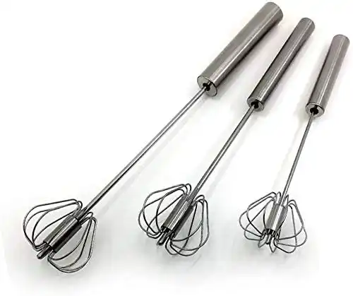 Stainless Steel Semi-Automatic Hand Whisk |Amazon