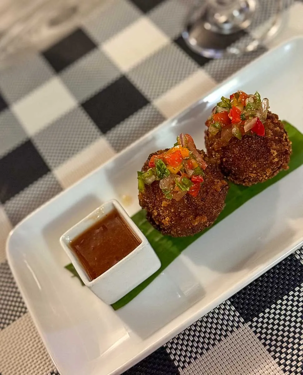 Conch fritters served at The Fox House Restaurant