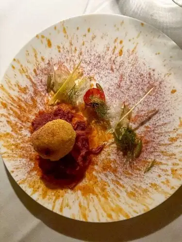 Assiette servie lors du souper au Blue Water Resorts