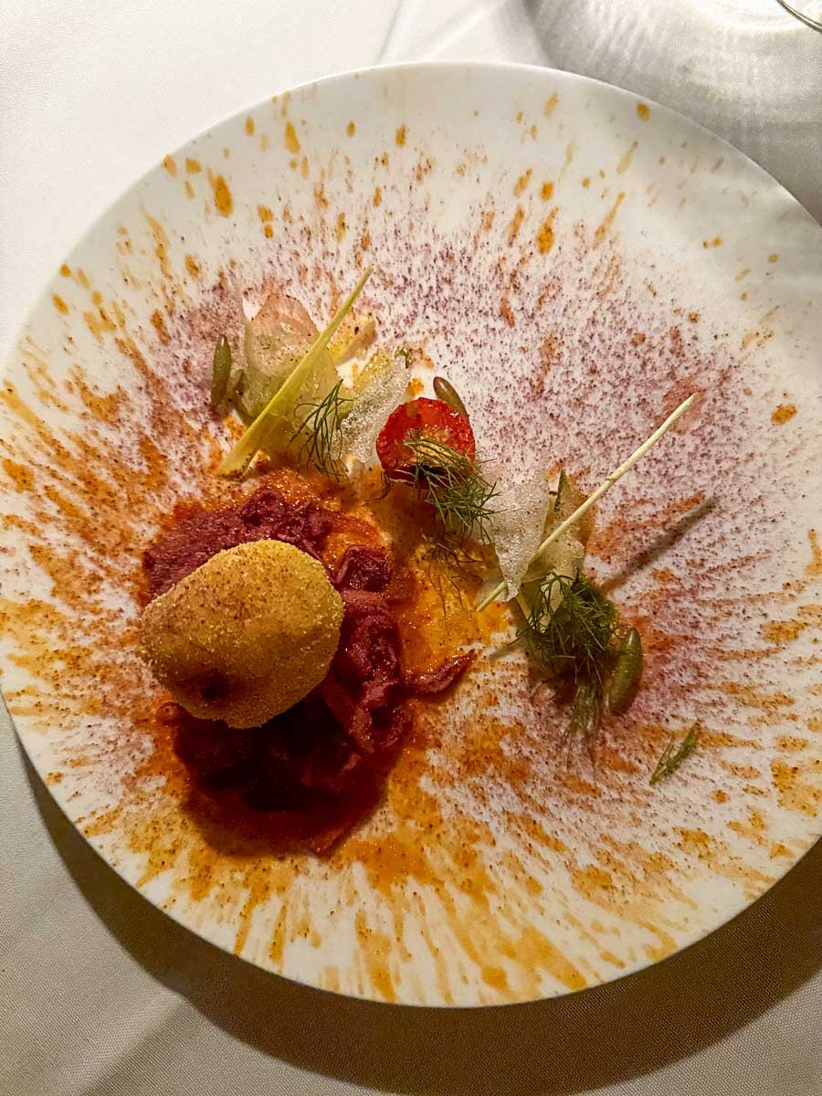 Assiette servie lors du souper au Blue Water Resorts