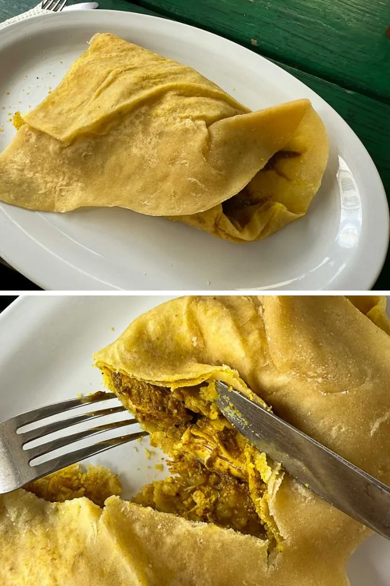 Half a roti... told you it was filling!