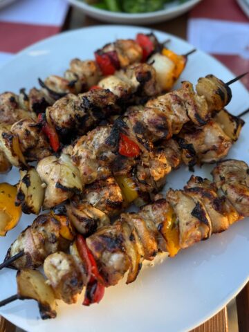 Brochette de poulet à la grecque