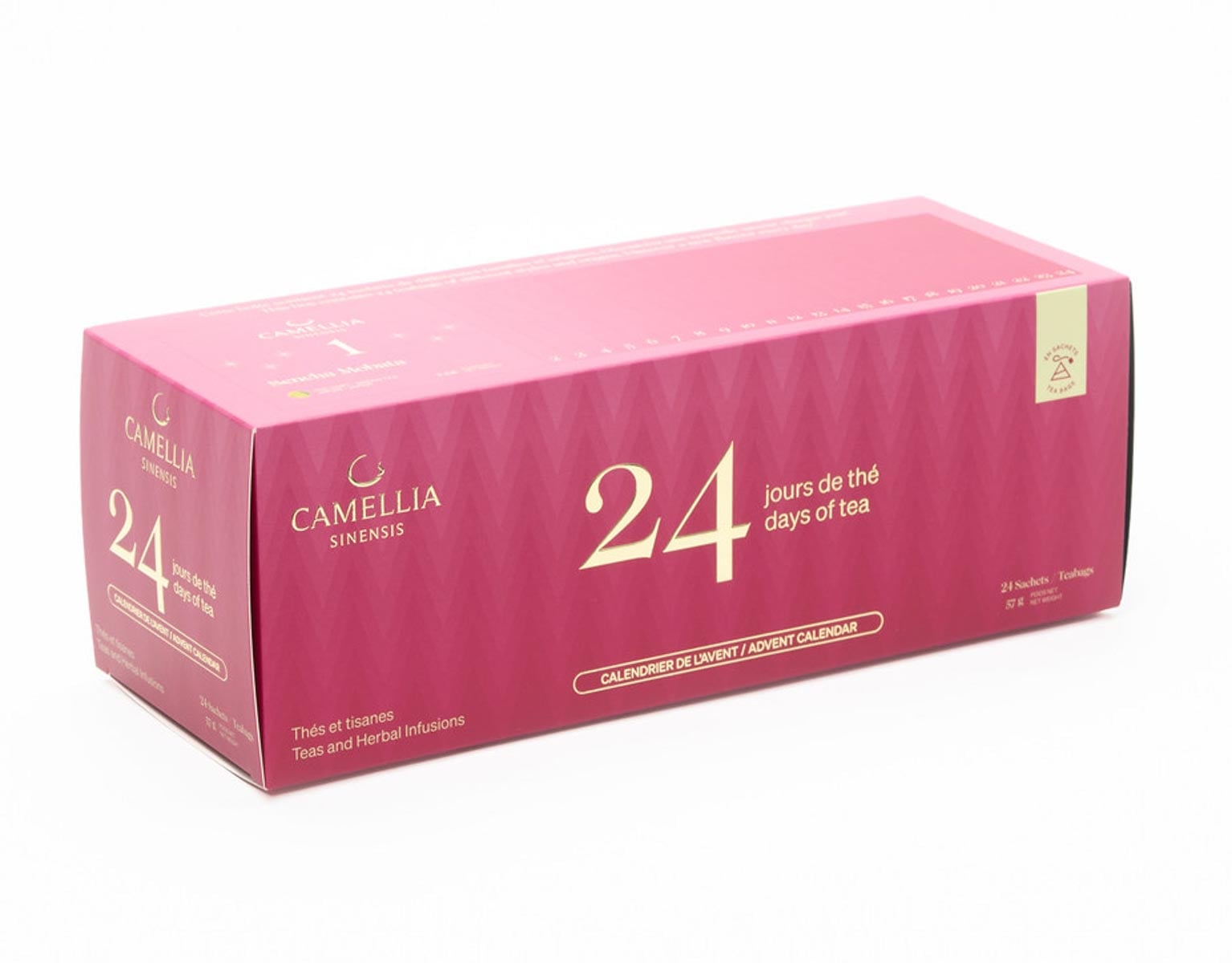 Calendrier de l'avent 24 jours de thé - Camelia Sinensis