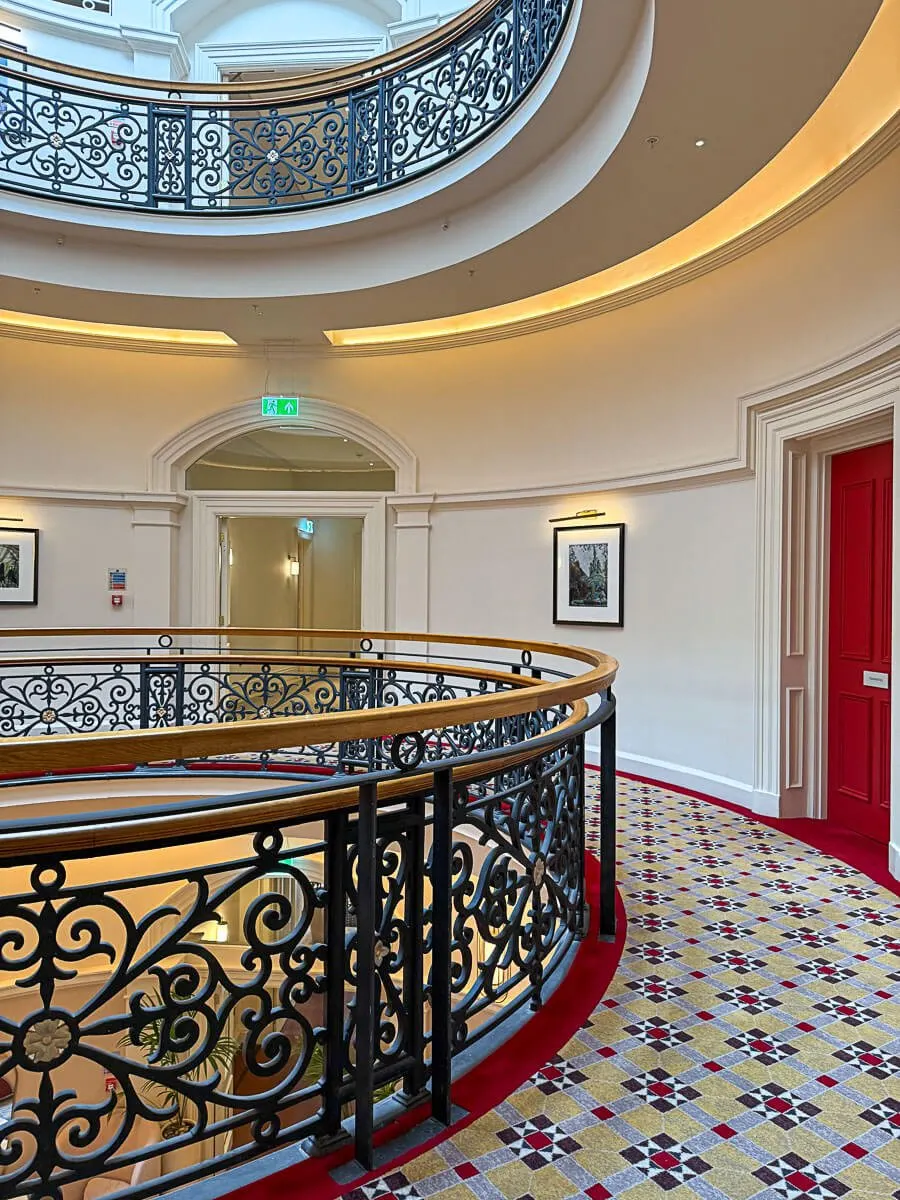 One of the corridors at Virgin Hotels Edinburgh