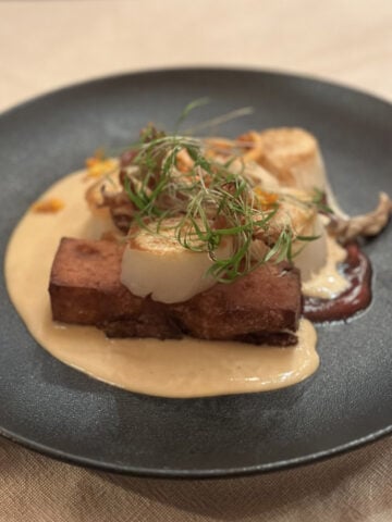 Plat servi à l'Auberge du Mange-Grenouille