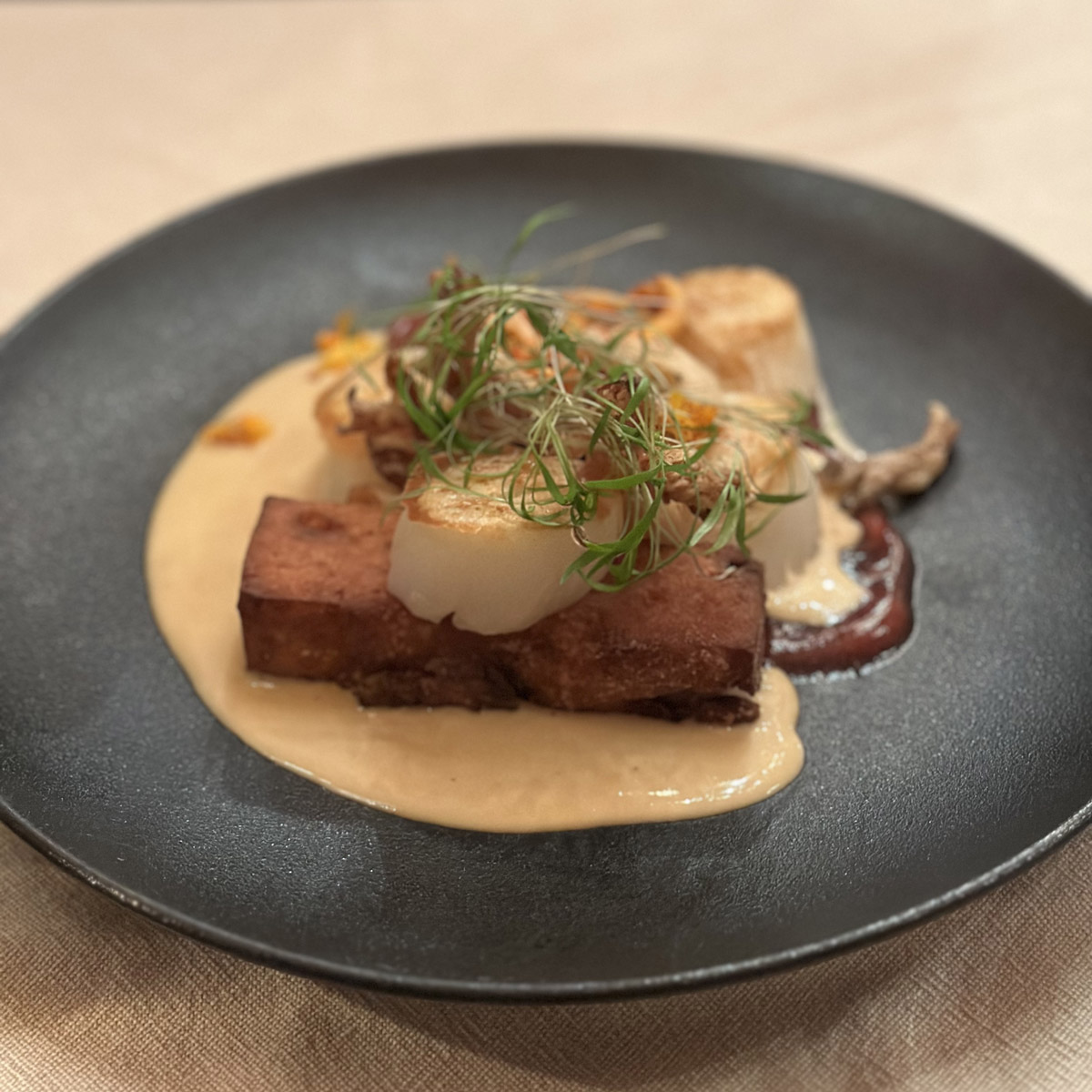 Plat servi à l'Auberge du Mange-Grenouille