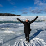 Bas-St-Laurent l'hiver, sur la banquise près du Bic