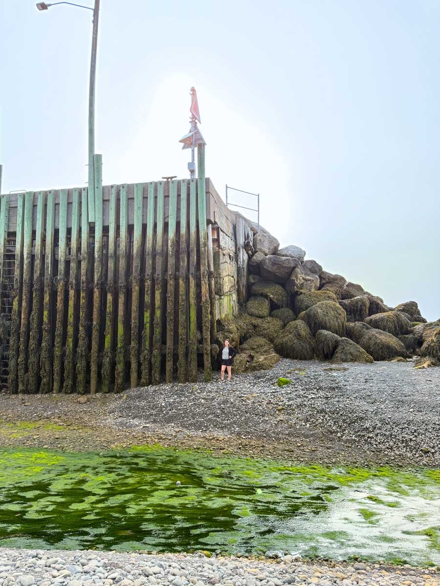 Hall's Harbour à marée basse - Nouvelle-Écosse