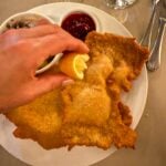 Schnitzel mangé à Vienne