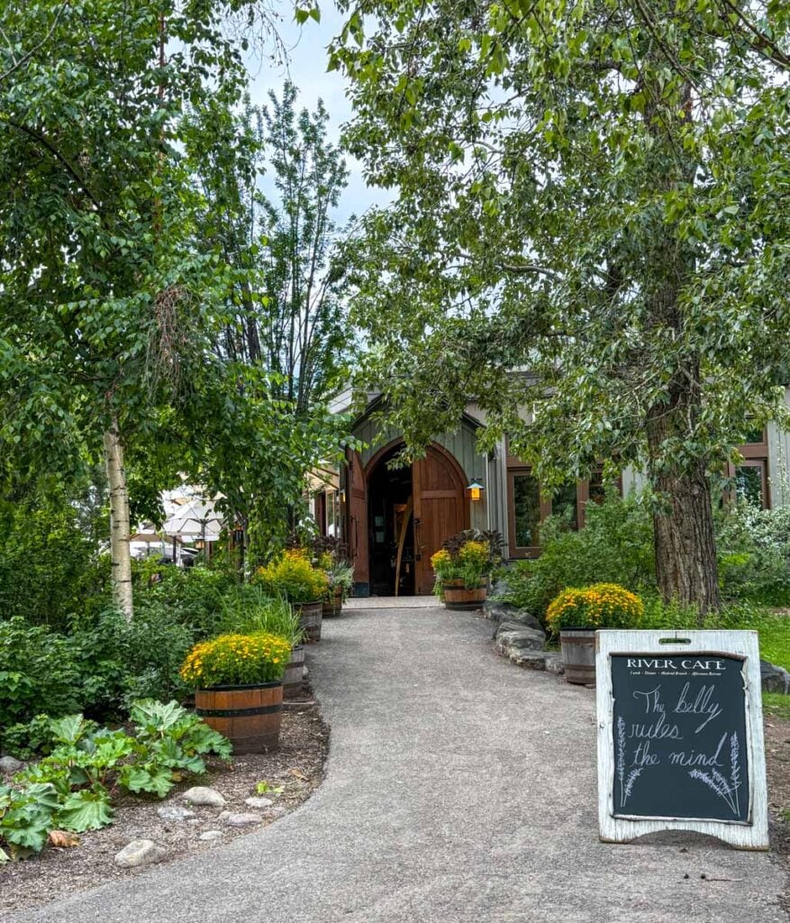 Entrée du restaurant River Café