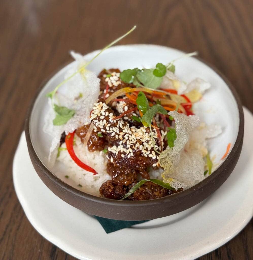 Ginger Beef servi au Hawtorn