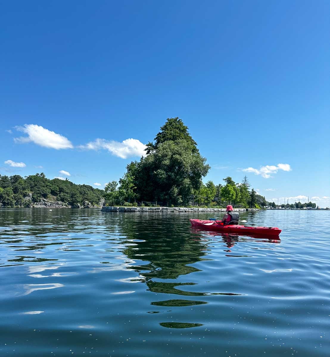 En kayak aux Thousand Islands