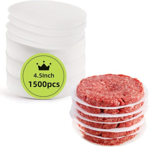 Lot de 1500 feuilles de papier ciré anti-adhésif pour hamburger