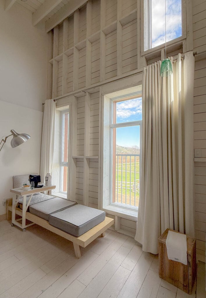 Chambre d'hôtel Le Germain à Charlevoix - day bed