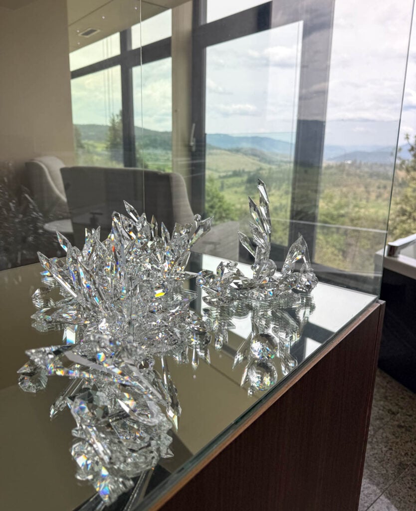 Swarovski crystals throughout the room – Sparkling Hill Resort