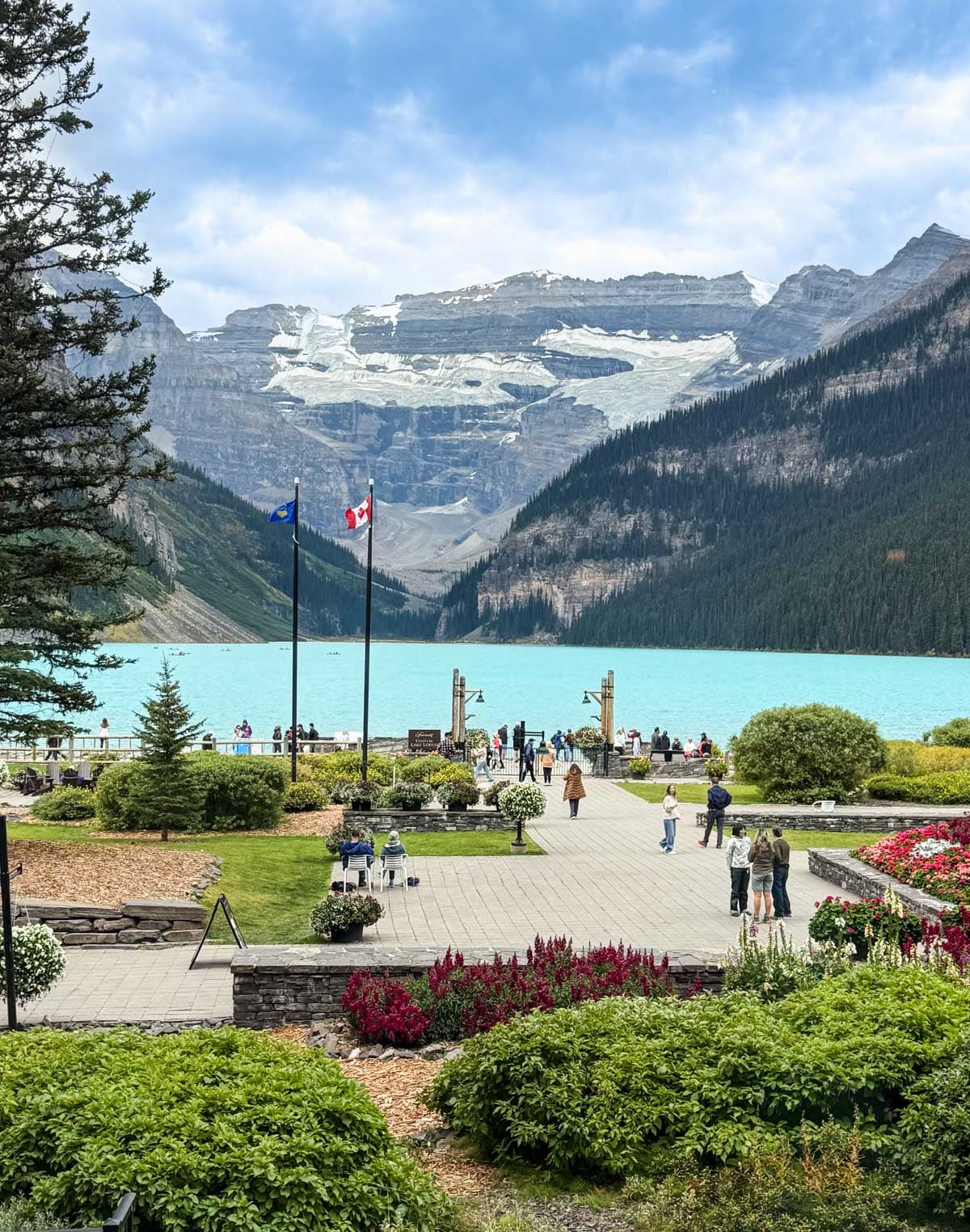Vue du Lac Louise à partir du Fairmont Château Lake Louise